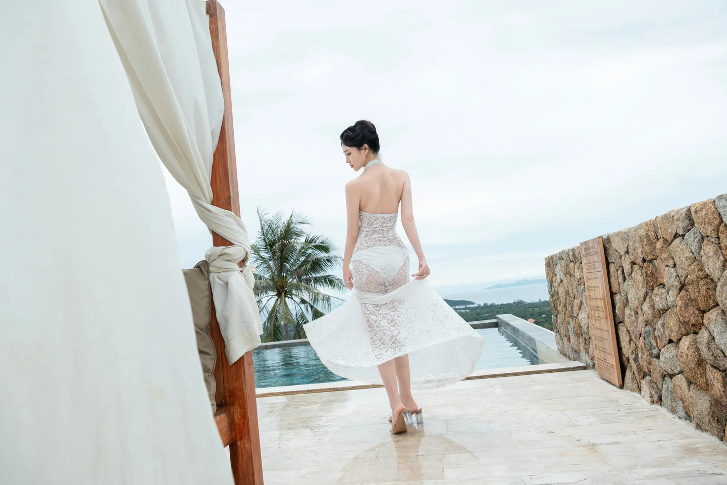 年年 - 白色连衣裙 [73P-314MB] tg@simisebaisi 【丝足阁】012.webp